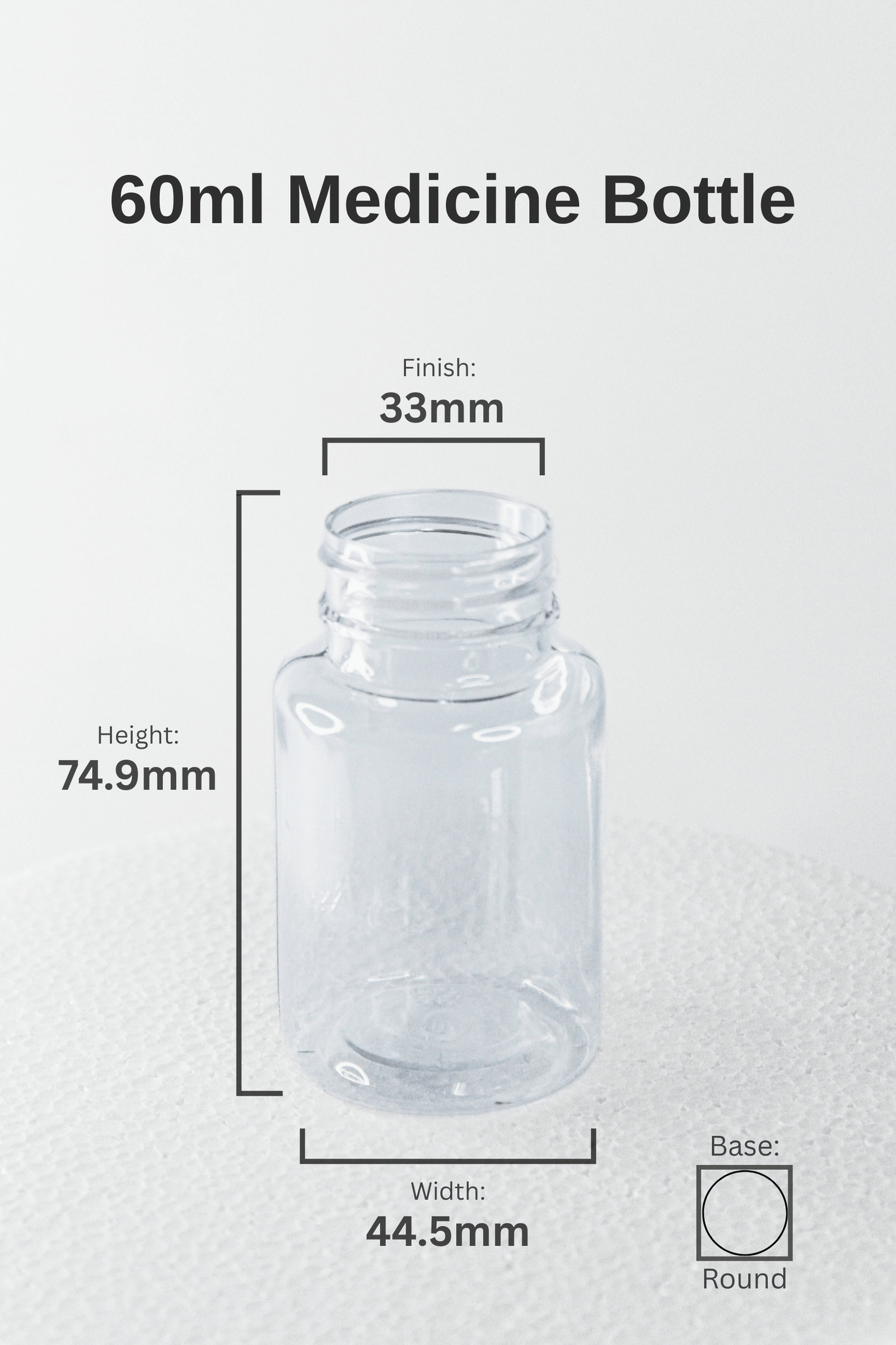 60ML MEDICINE BOTTLE
