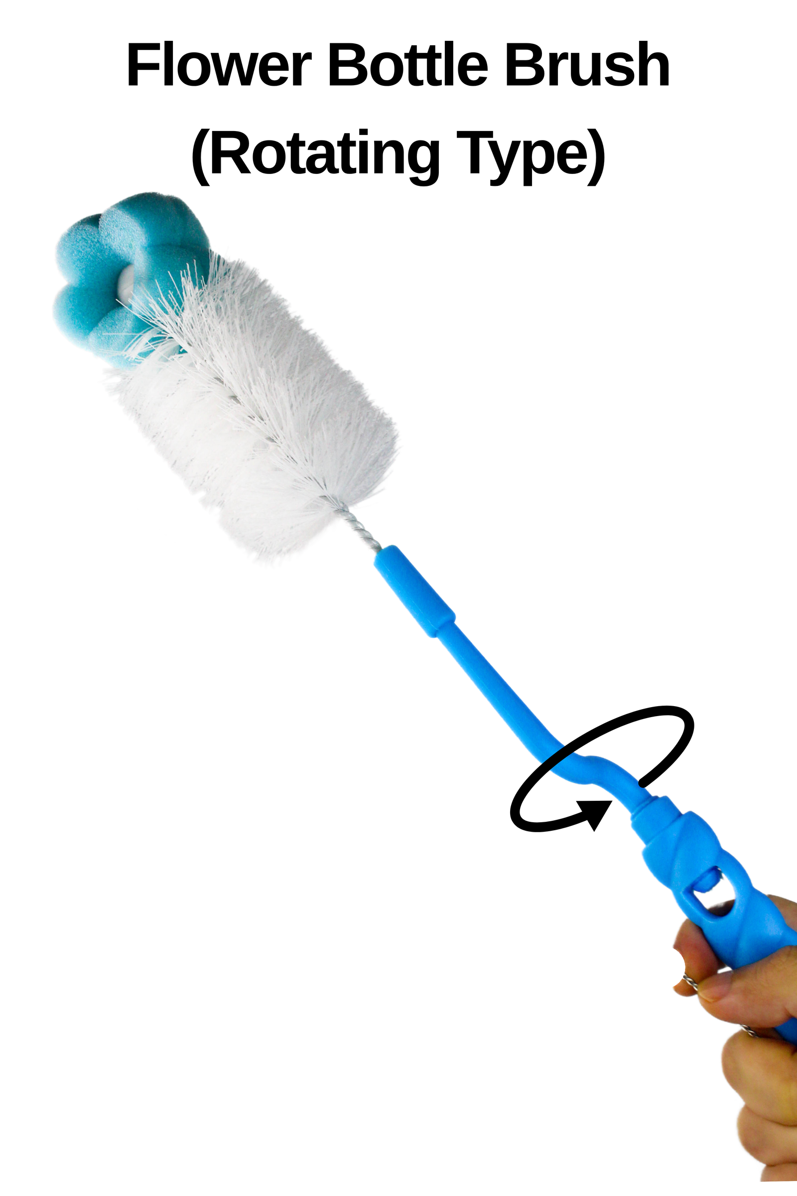 FLOWER BOTTLE BRUSH (ROTATION TYPE)