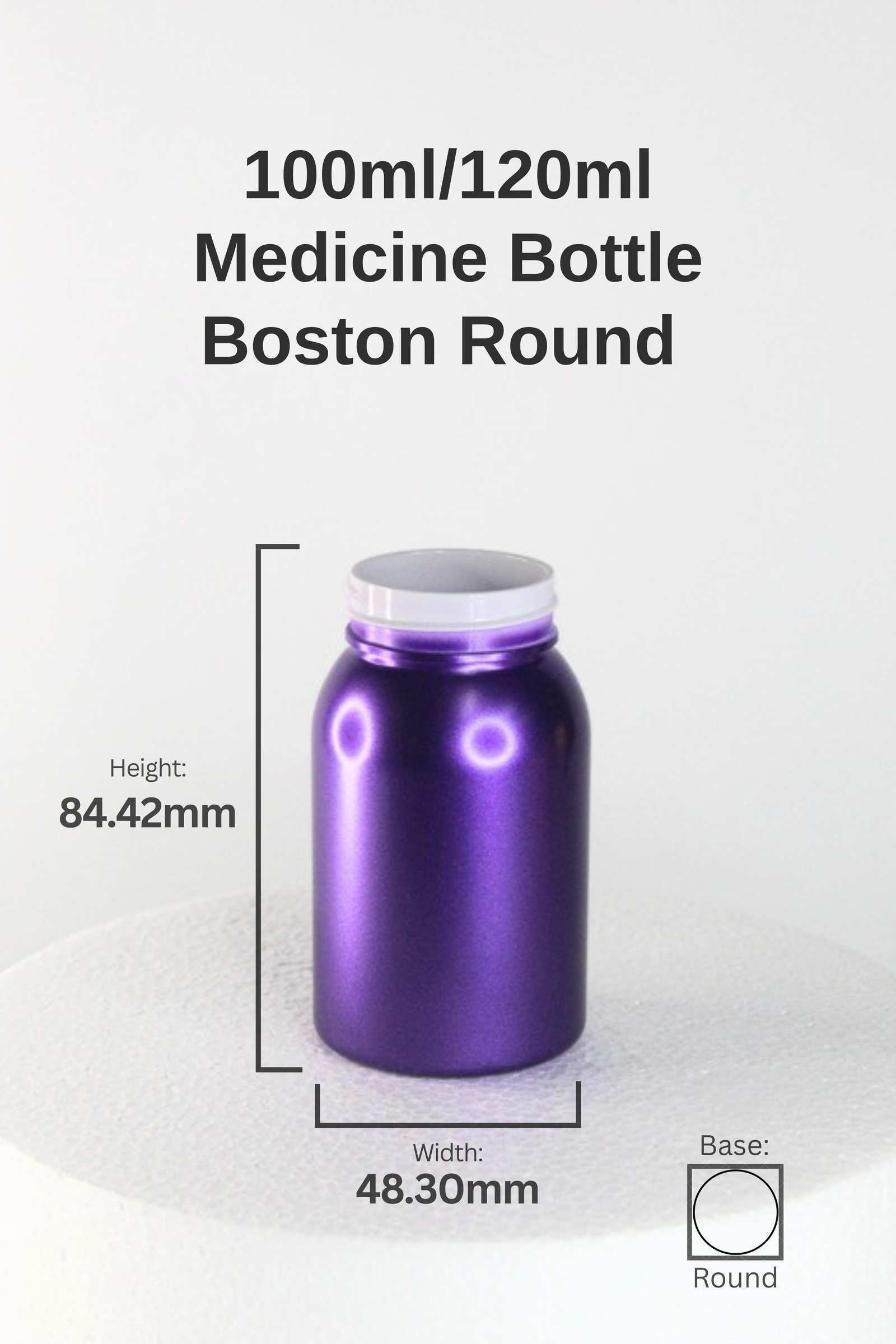 120ml MEDICINE FLAT SHOULDER