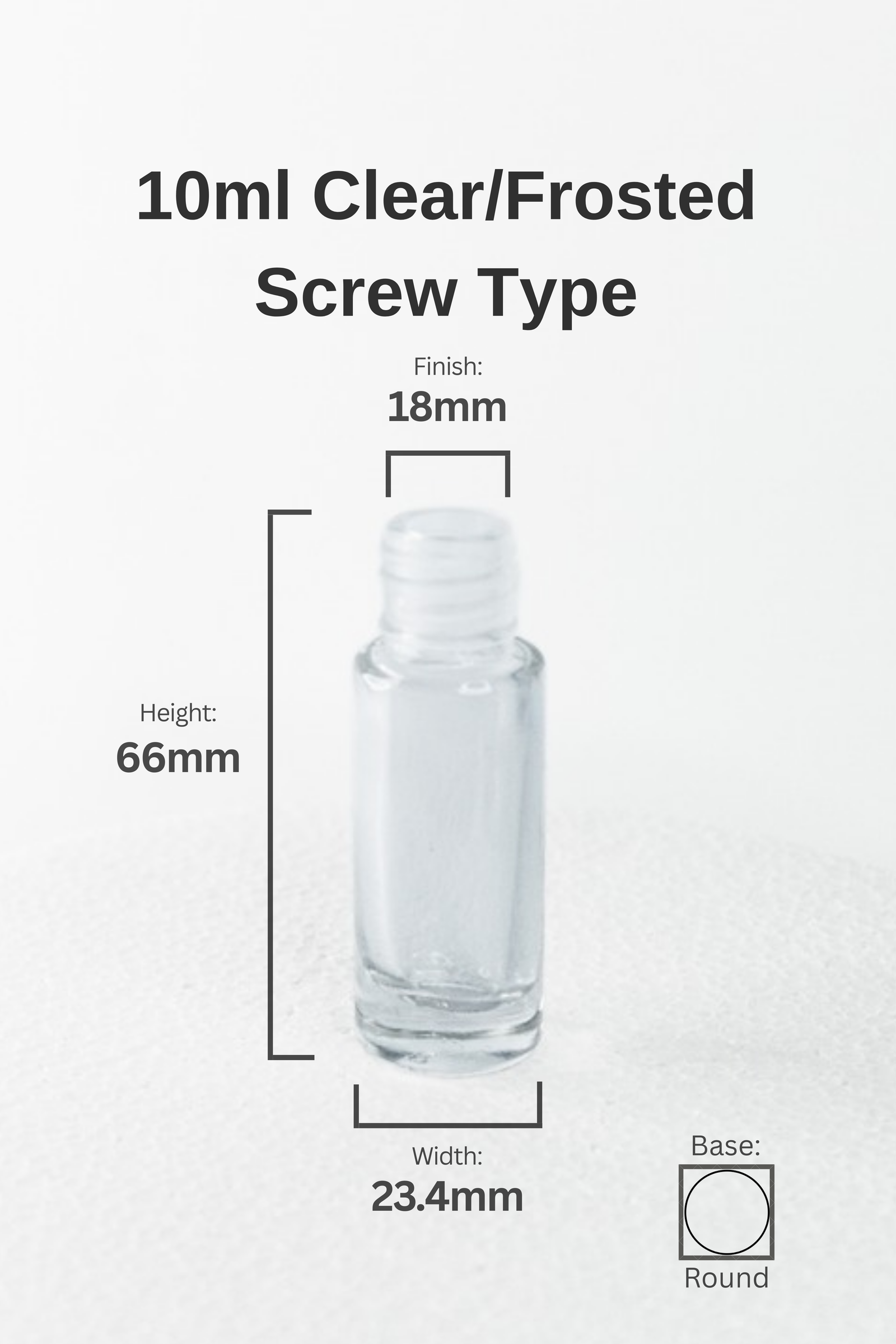 10ML CLEAR GLASS