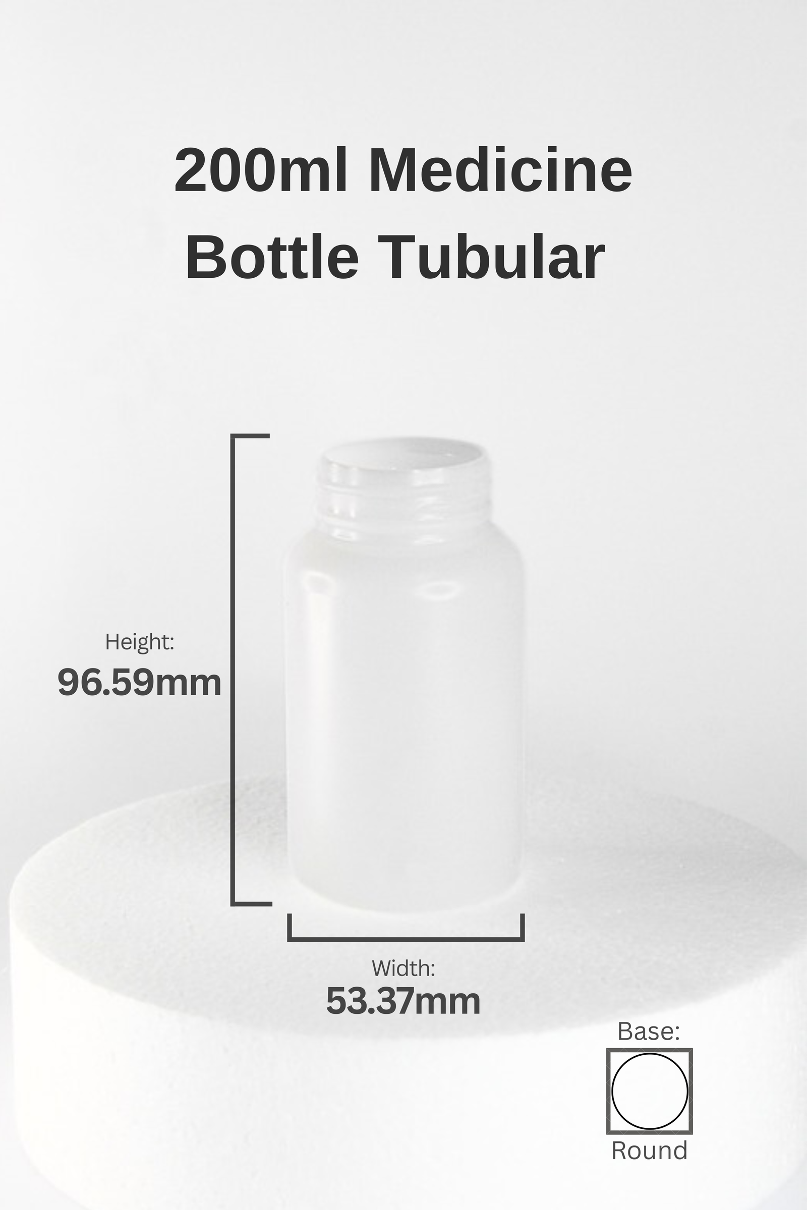 120ML MEDICINE ACRYLIC FROSTED