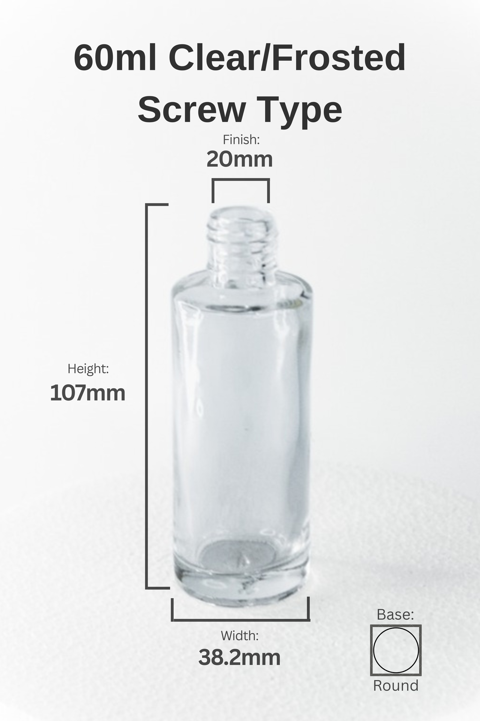 60ML CLEAR GLASS-A