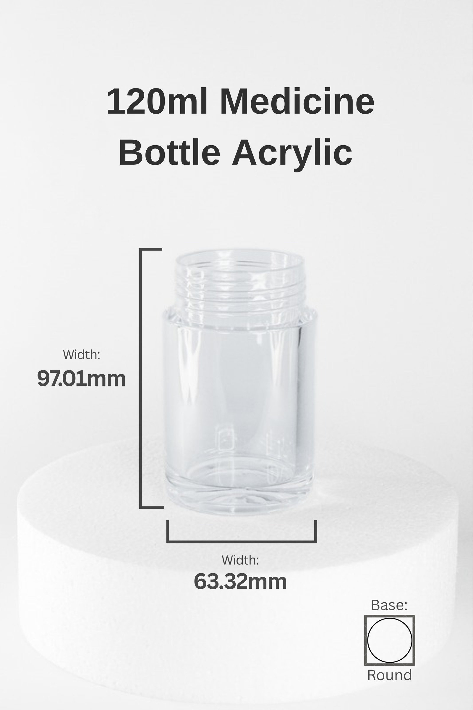 120ML MEDICINE ACRYLIC